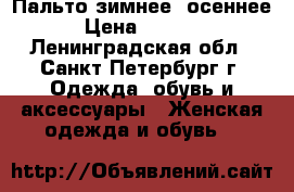 Пальто зимнее/ осеннее › Цена ­ 3 800 - Ленинградская обл., Санкт-Петербург г. Одежда, обувь и аксессуары » Женская одежда и обувь   